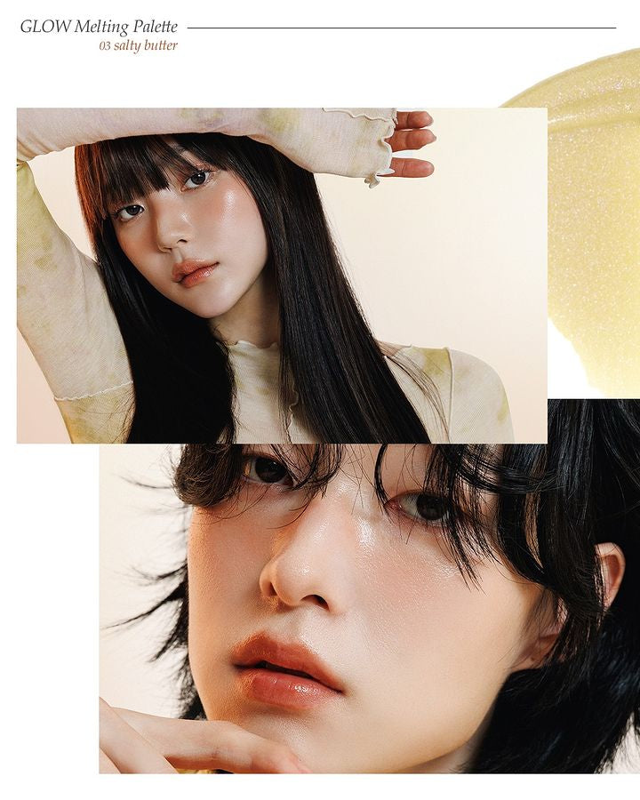 [ 店主極推 - 現貨 ] QUA-T 光澤保濕胭脂高光盤✨Glow Melting Palette