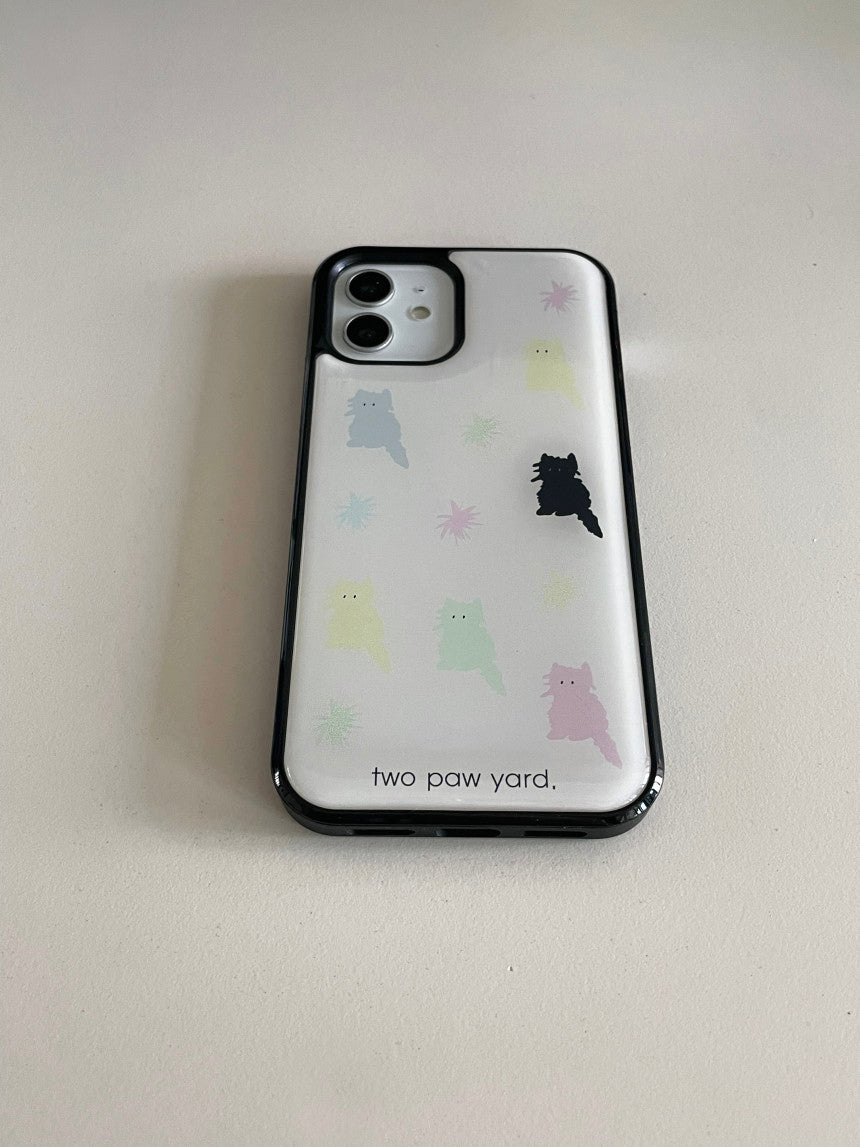 [ Pre-order ] Pastel Cat Confetti Epoxy Phonce Case
