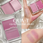 [ 店主極推 - 現貨 ] QUA-T 光澤保濕胭脂高光盤✨Glow Melting Palette