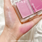 [ 店主極推 - 現貨 ] QUA-T 光澤保濕胭脂高光盤✨Glow Melting Palette