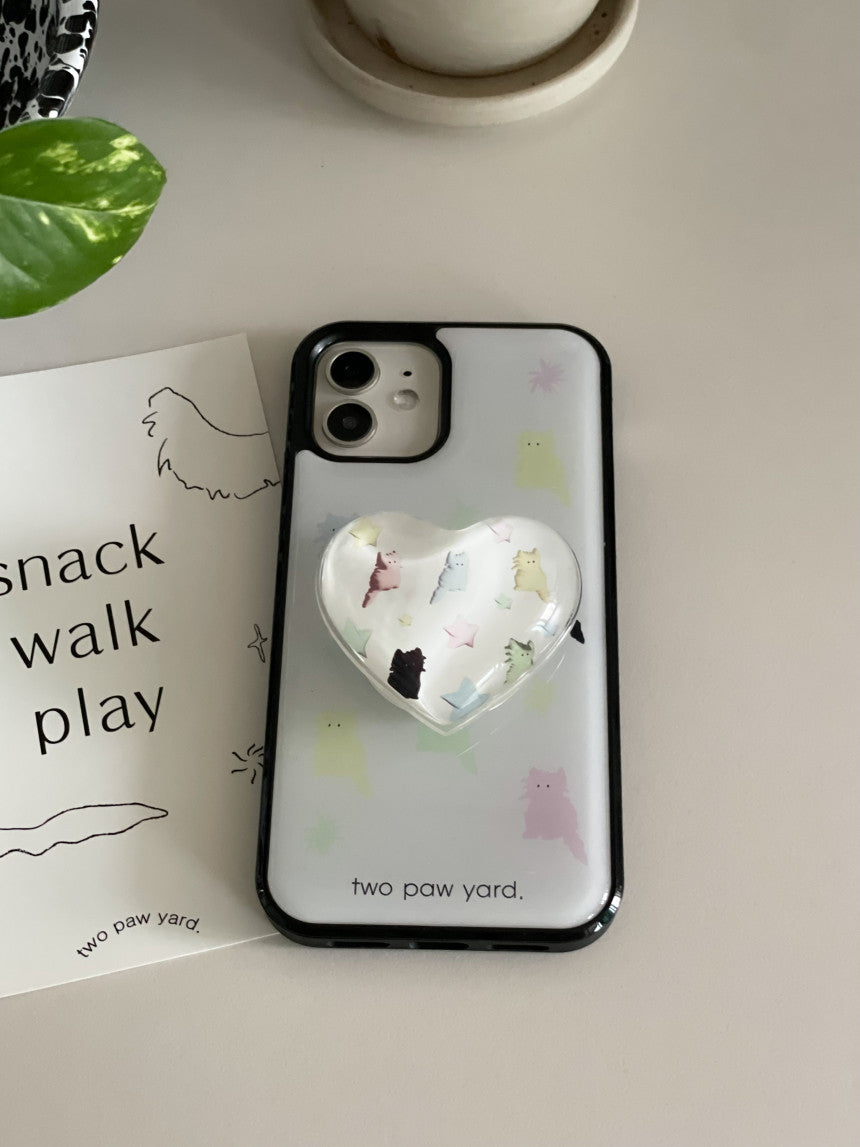 [ Pre-order ] Pastel Cat Confetti Epoxy Phonce Case