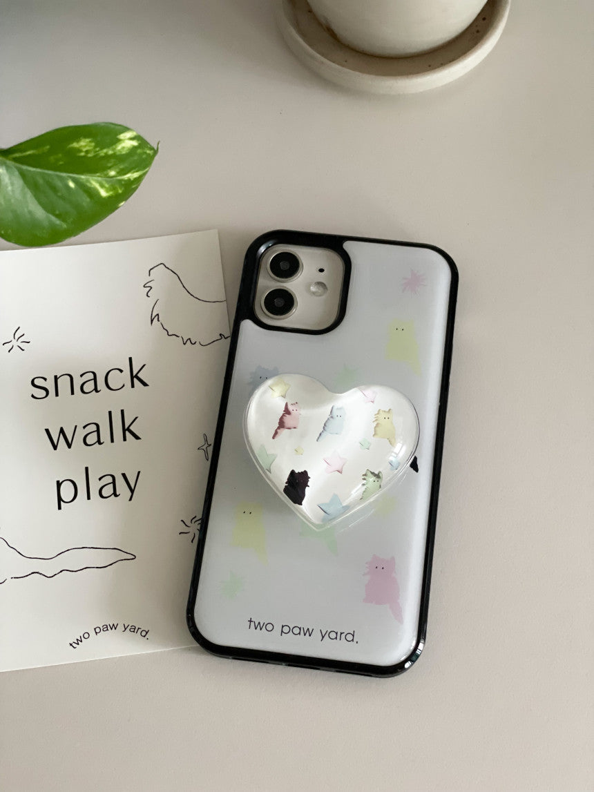 [ Pre-order ] Pastel Cat Confetti Epoxy Phonce Case