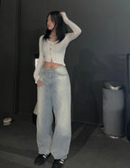 [ 已停產 KR0360 ] Denim Wide Pants