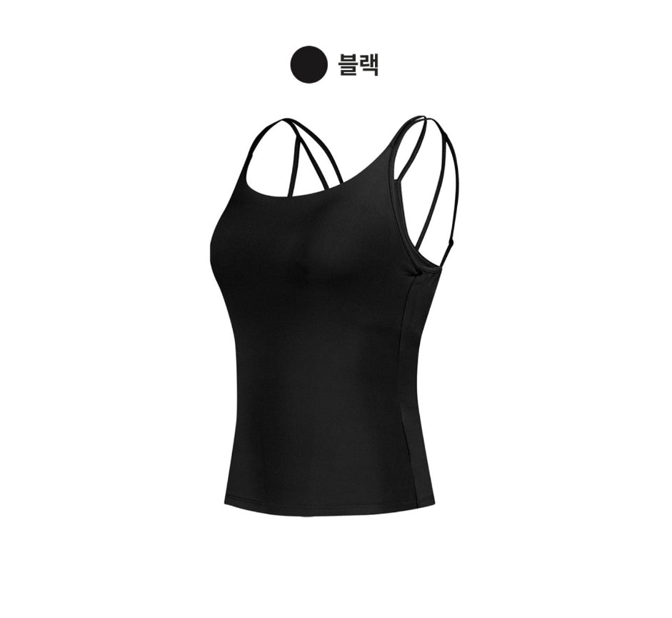 [ 店主推薦 Pre-order ] Andar Sport Fashion Open Back Tank Top ( 連可拆卸薄胸墊 )
