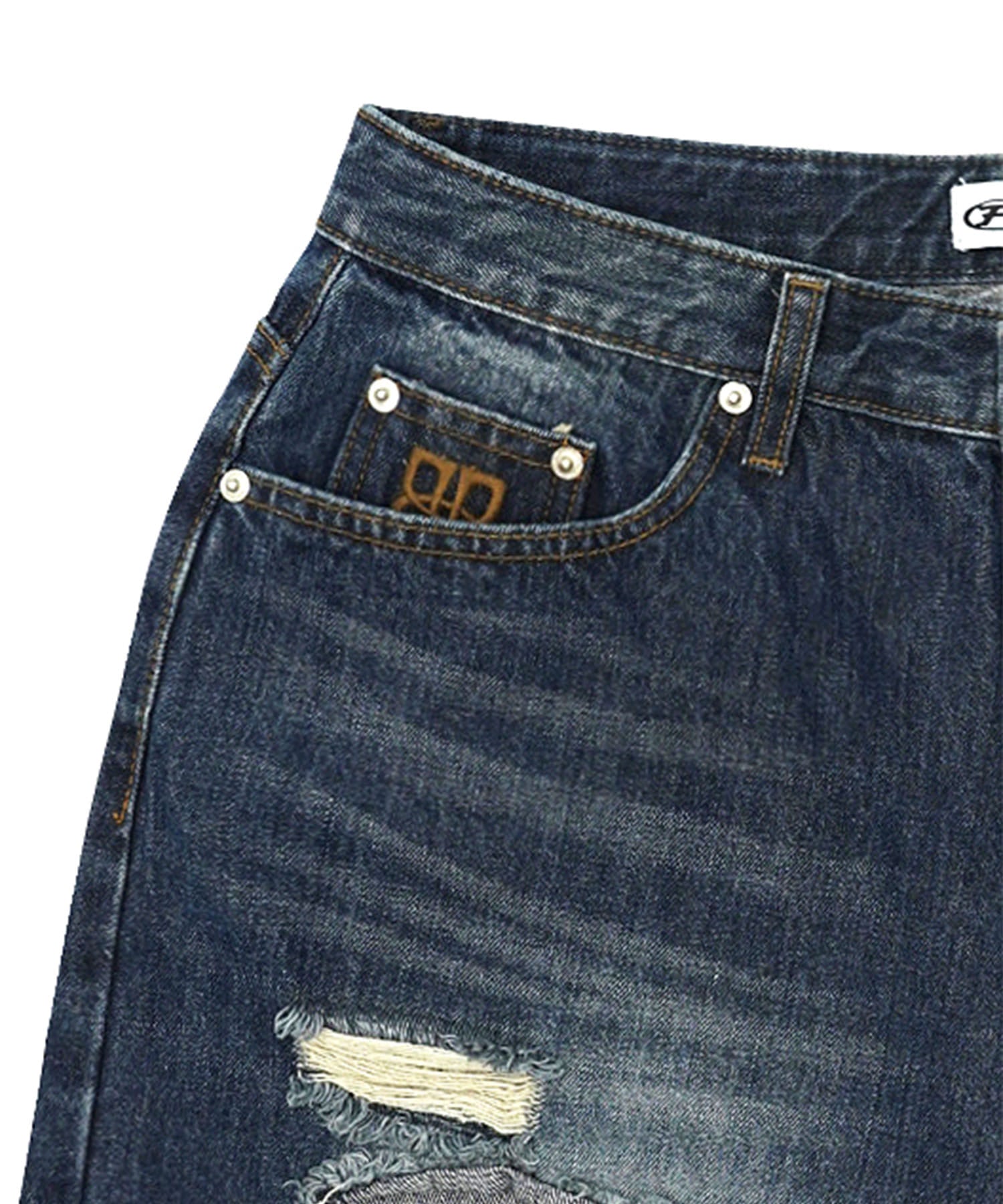 [ Karina 同款 Pre-order ] Faye Damage Jeans