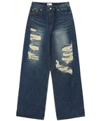 [ Karina 同款 Pre-order ] Faye Damage Jeans