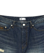 [ Karina 同款 Pre-order ] Faye Damage Jeans