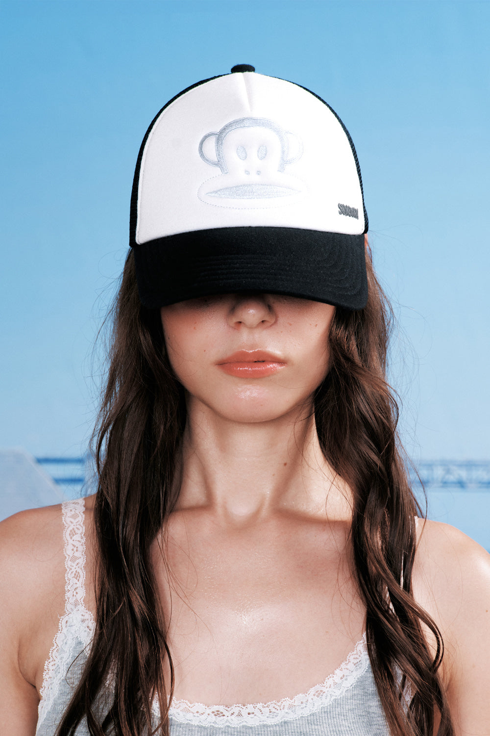 [ Pre-order ] Sunburn X Paul Frank Trucker Cap Black