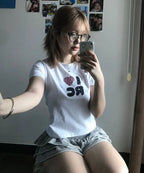 [ Pre-order ] Rockcake Check Heart Top