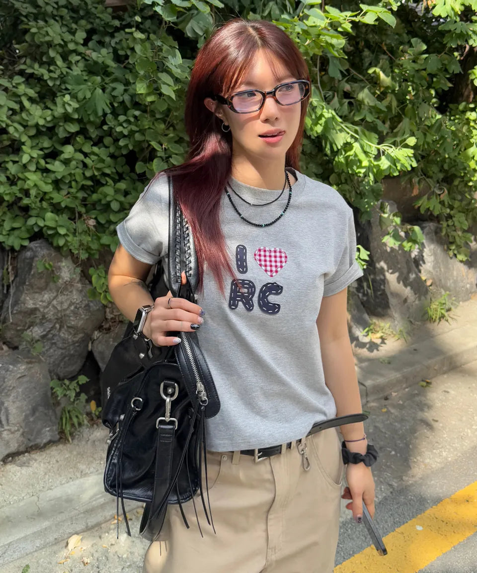 Pre-order ] Rockcake Check Heart Top – lesson.zero