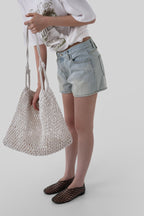 [ Pre-order ] Autumn Made Marina Denim Shorts ( L來港中 )