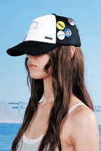 [ Pre-order ] Sunburn X Paul Frank Trucker Cap Black