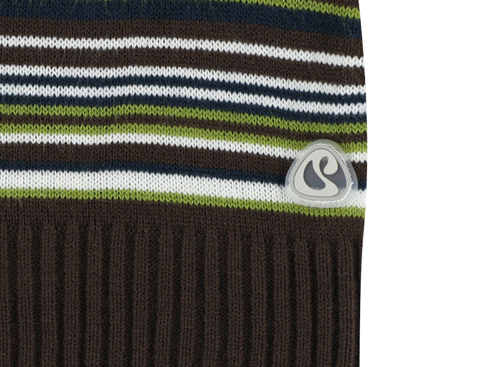 [ Pre-order ] Soft Knit Zip-up Stripe