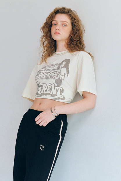 [ 已停產 ] Current Typo Semi Overfit Tee