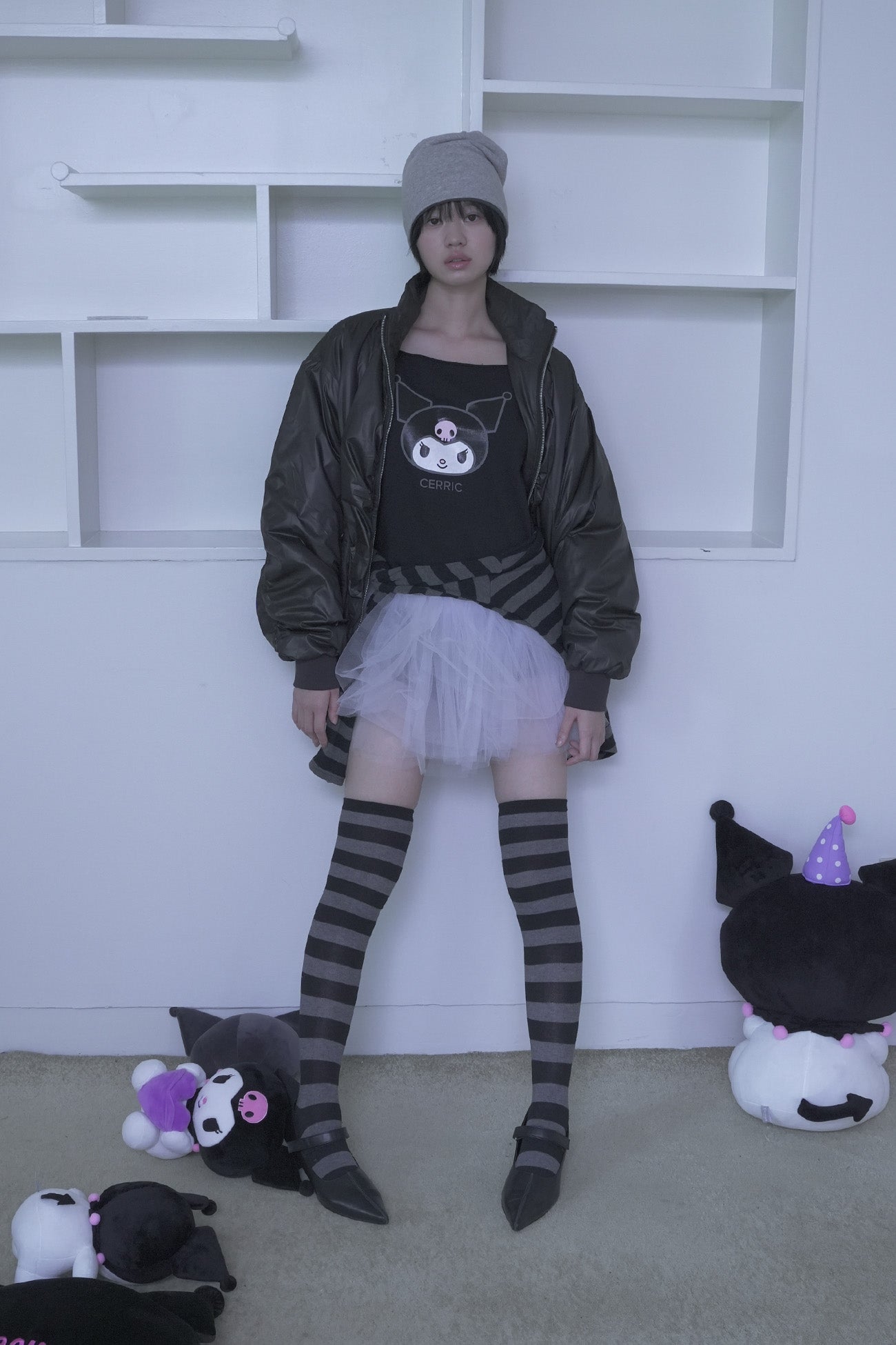 [ Pre-order ] Reversible Beanie Charcoal