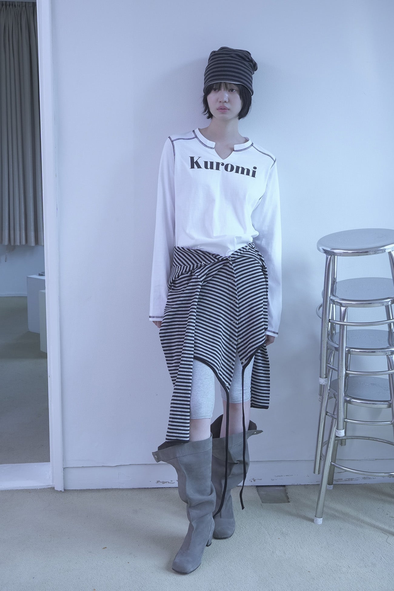 [ Pre-order ] Reversible Beanie Charcoal