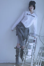 [ Pre-order ] Stripe Wrap Hood Cardigan