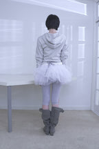 [ Pre-order ] Stripe Wrap Hood Cardigan