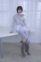 [ Pre-order ] Stripe Wrap Hood Cardigan