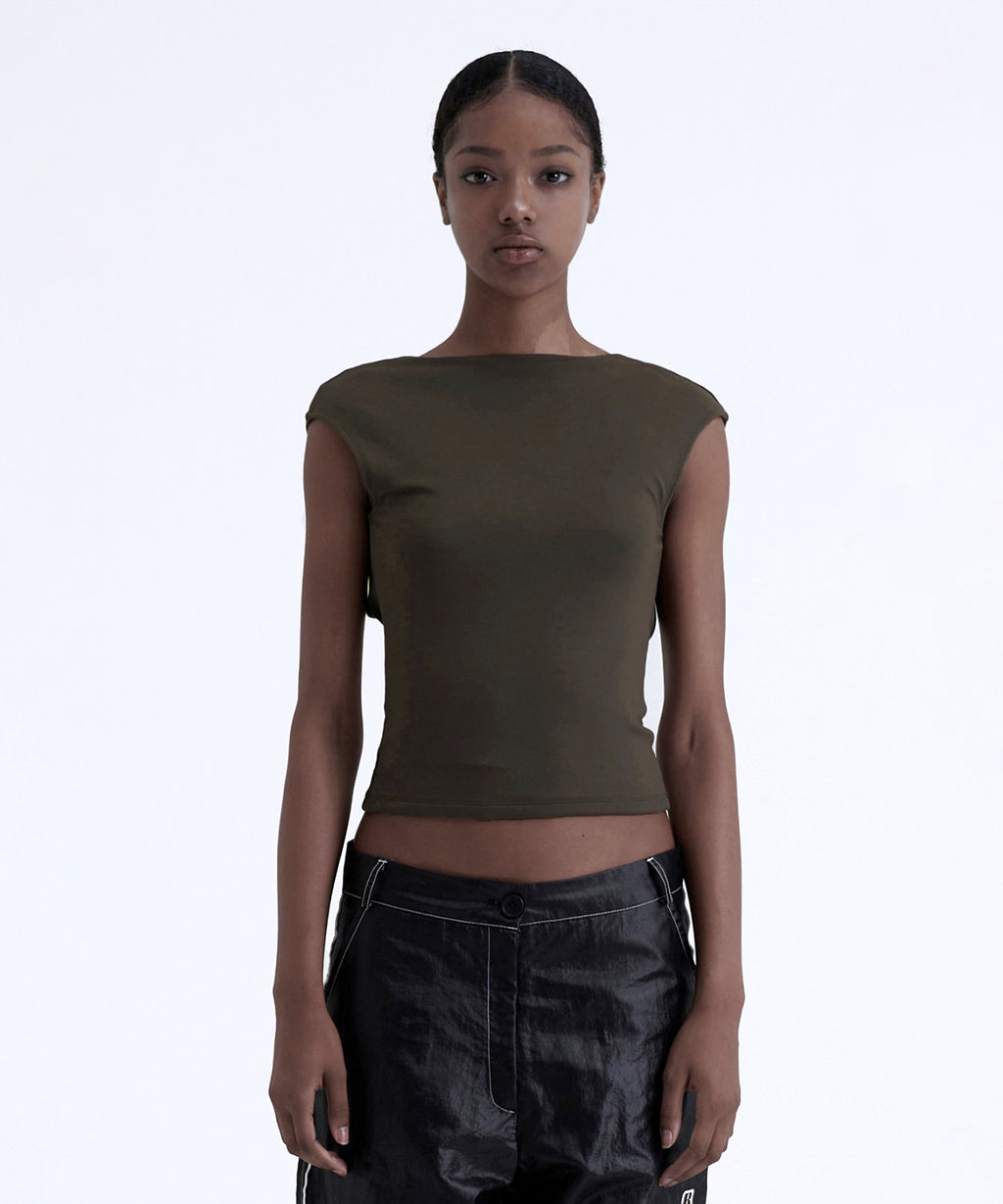 [ Pre-order ] Backless Crop Top