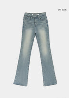 [ Pre-order ] B-Denim Long Slim Boots-cut 017 ( 可選褲長 )