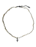 [ Pre-order ] Double Sting White Jagae Necklace