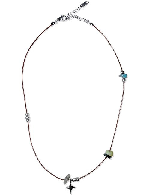 [ Pre-order ] Double Sting Stone Necklace 2