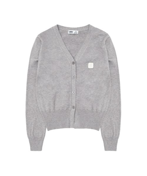 [ Pre-order ] Square Logo Knit Cardigan