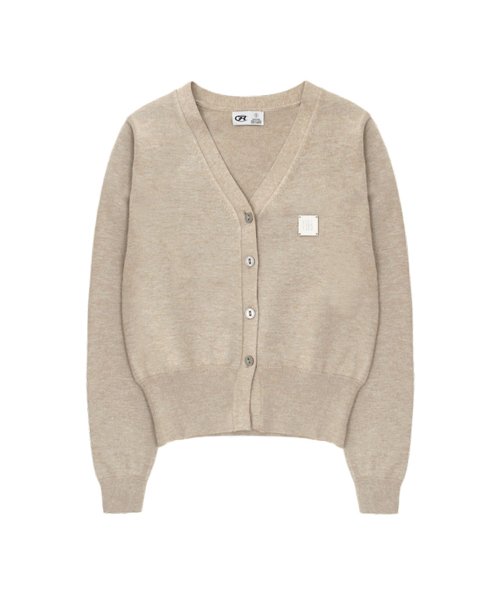 [ Pre-order ] Square Logo Knit Cardigan
