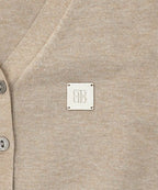 [ Pre-order ] Square Logo Knit Cardigan