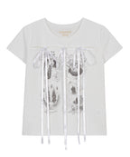 [ 🆕 Pre-order ] Front Slit Ribbon T-shirt