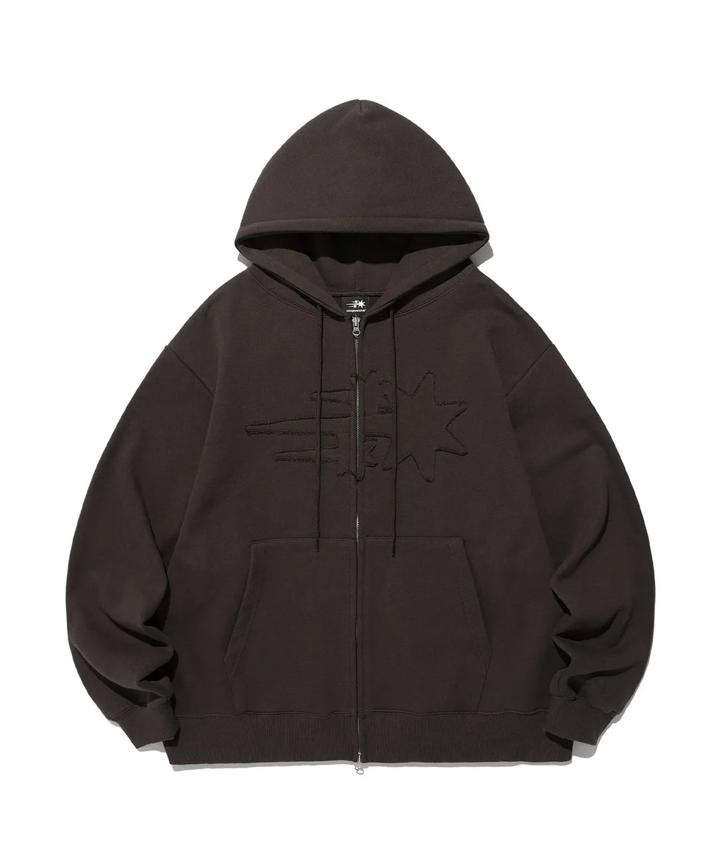 [ Pre-order ] 3 Star Logo Zip Hoodie