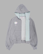 [ Pre-order ] Rabbit Embroidery Zipup Hoodie