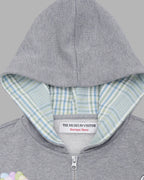 [ Pre-order ] Rabbit Embroidery Zipup Hoodie