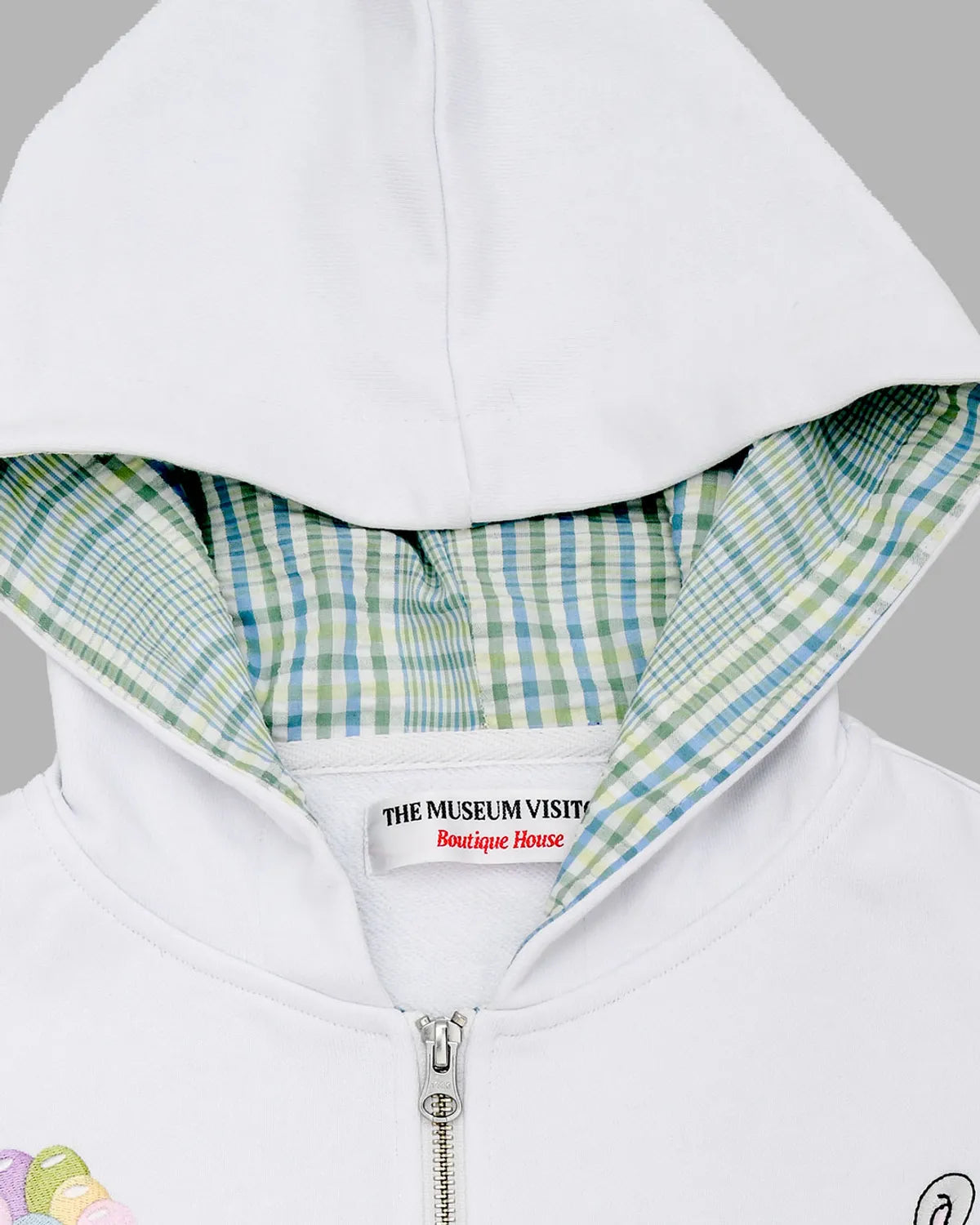 [ Pre-order ] Rabbit Embroidery Zipup Hoodie