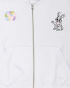[ Pre-order ] Rabbit Embroidery Zipup Hoodie