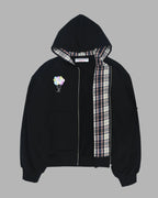 [ Pre-order ] Rabbit Embroidery Zipup Hoodie