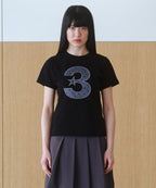 [ Pre-order ] 3 logo Dot Slim Fit T-Shirt