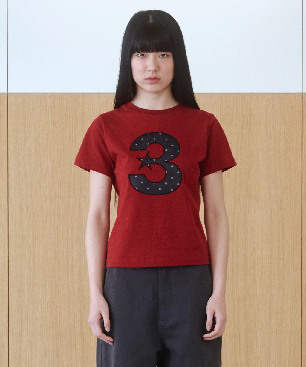 [ Pre-order ] 3 logo Dot Slim Fit T-Shirt
