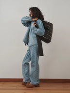 [ Pre-order ] Freaky Stud Leather Messenger Bag