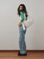 [ Pre-order ] Freaky Stud Leather Messenger Bag