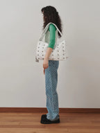 [ Pre-order ] Freaky Stud Leather Messenger Bag