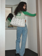 [ Pre-order ] Freaky Stud Leather Messenger Bag