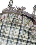 [ 現貨 ] Check Printed Frame Mini Bag ( Green )