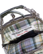 [ 現貨 ] Check Printed Frame Mini Bag ( Green )