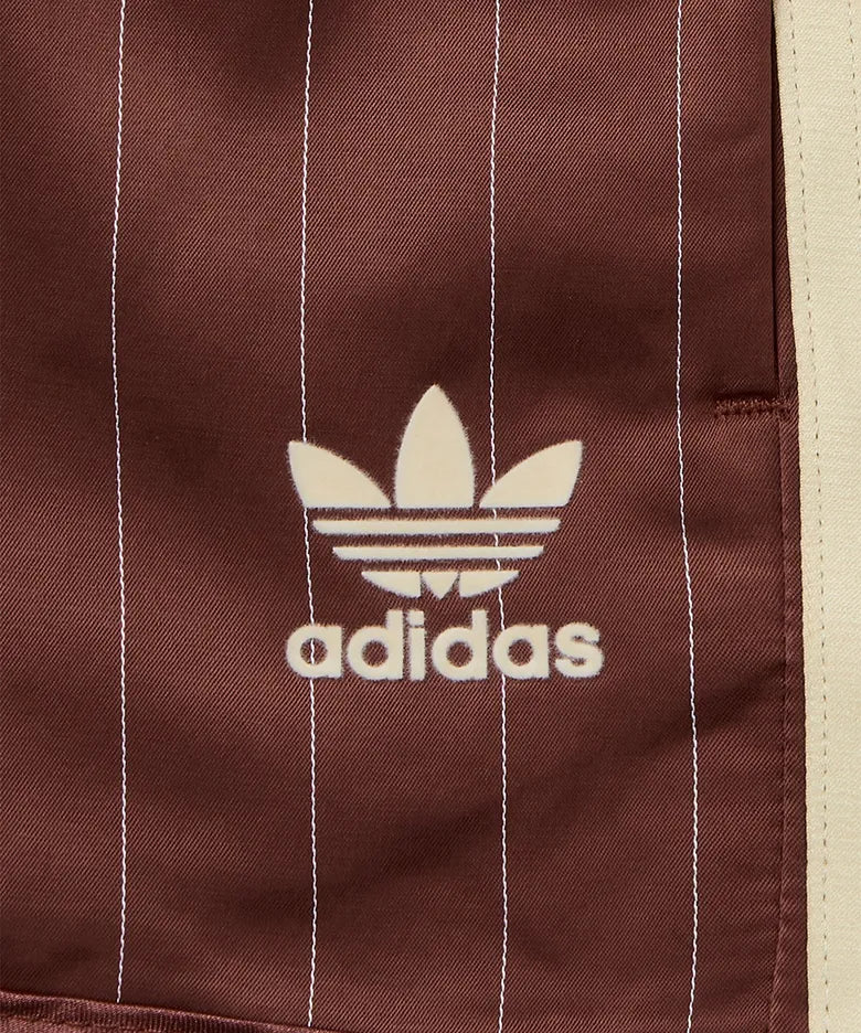[ Pre-order ] Adidas 短版 핀스트라이프 새틴 숏 팬츠 ( M啡色有現貨 )