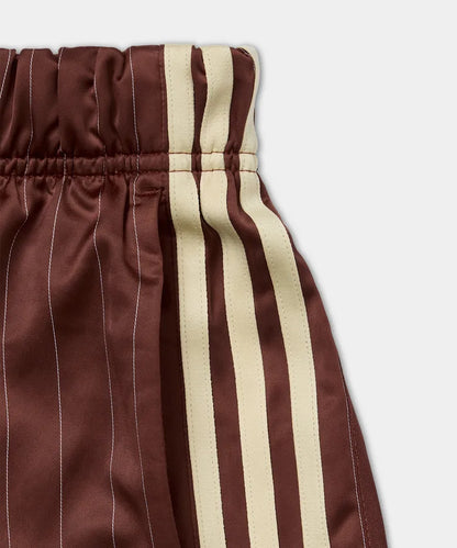[ Pre-order ] Adidas 短版 핀스트라이프 새틴 숏 팬츠 ( M啡色有現貨 )