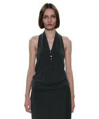 [ 店主極推 Pre-order ] PWC Button-up Jersey Halter Neck Top