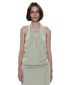 [ 店主極推 Pre-order ] PWC Button-up Jersey Halter Neck Top