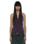 [ 店主極推 Pre-order ] PWC Button-up Jersey Halter Neck Top